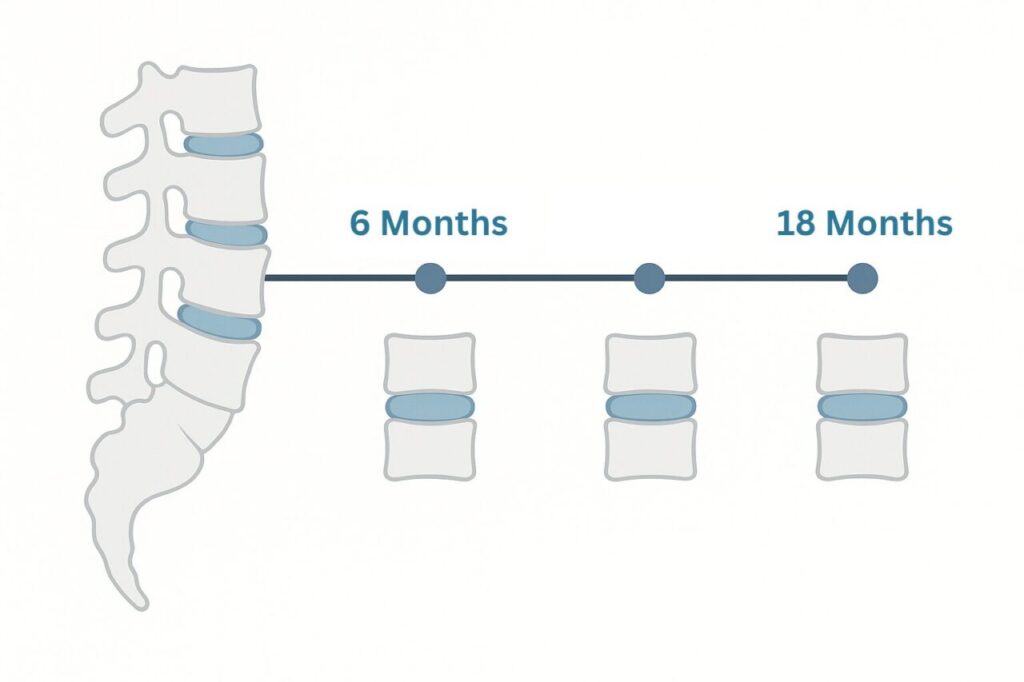 Intradiscal Ozone Therapy Disc Timeline: 6 to 18 months